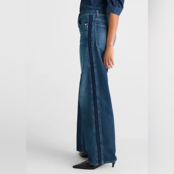 Madewell Dark Blue Flare Jeans - Picture 3 of 13